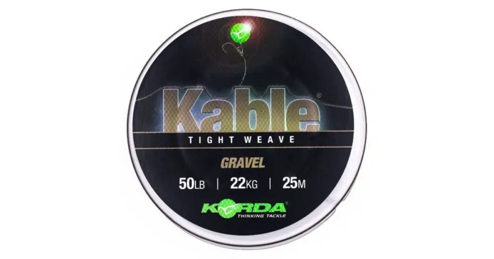 Hit Sezóny Korda Olověná Šňůra Kable Tight Weave 7 m - Gravel