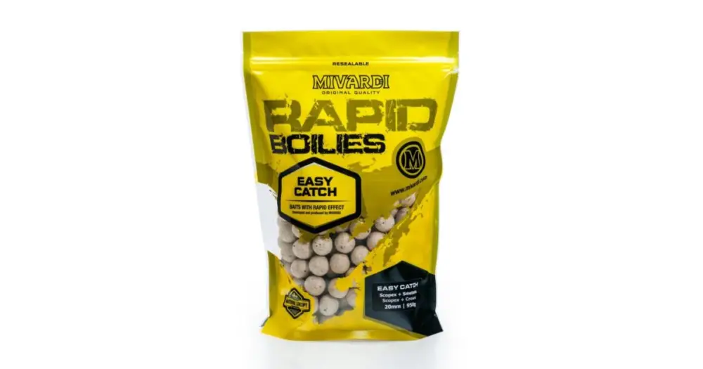 Vysoce Kvalitní Mivardi Boilies Rapid Easy Catch Scopex Smetana - 3,3 kg 24 mm