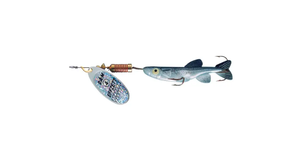 Hit Sezóny Dam Minnow Spinner Sinking Silver Black - 1 3 g