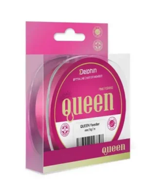 Značkový Delphin Vlasec Queen Feeder Růžový - Průměr 0,20 mm / Nosnost 3,4 kg / Návin 300 m
