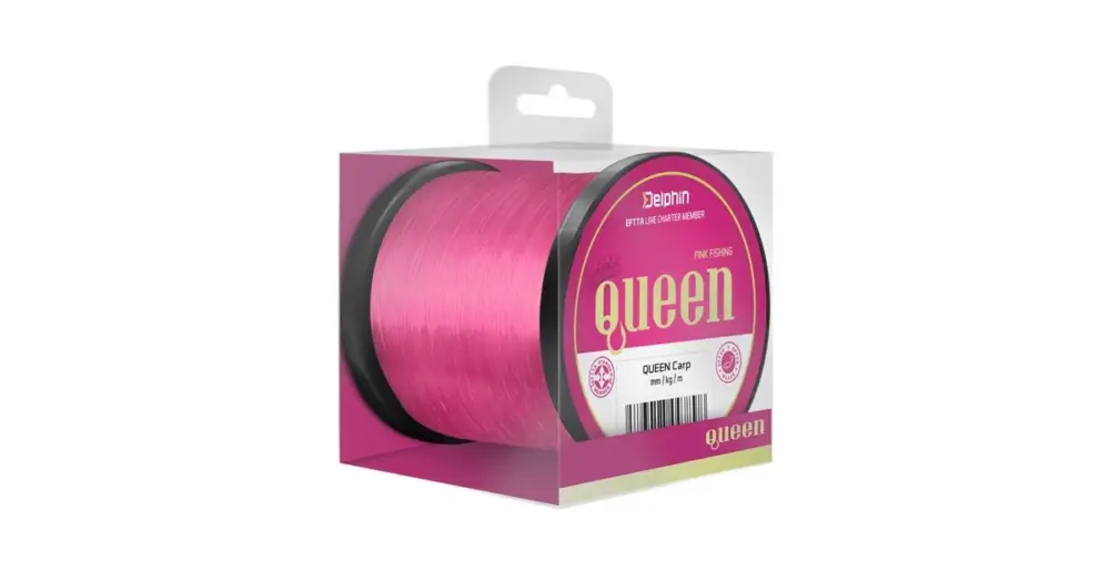 Delphin Vlasec Queen Carp Růžový - Průměr 0,35 mm / Nosnost 9,1 kg / Návin 600 m Omezená Nabídka