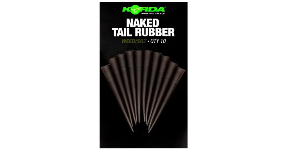 Korda Převleky Naked Tail Rubber - Weed/Silt Nejprodávanější