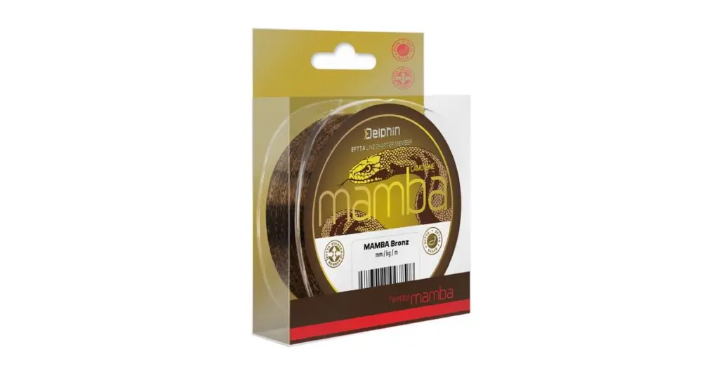 Nová Kolekce Delphin Vlasec Mamba Feeder Bronz - Průměr 0,16 mm / Nosnost 2,5 kg / Návin 200 m