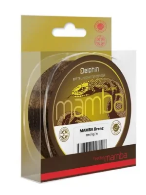 Značkový Delphin Vlasec Mamba Feeder Bronz - Průměr 0,28 mm / Nosnost 6,1 kg / Návin 300 m