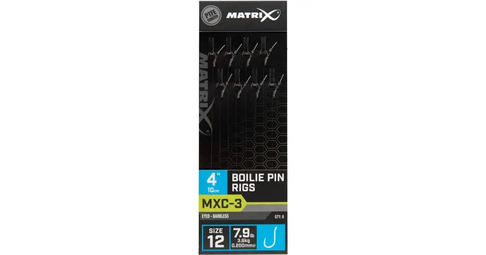 Výhodná Nabídka Matrix Návazec MXC-3 Boilie Pin Rigs Barbless 10 cm