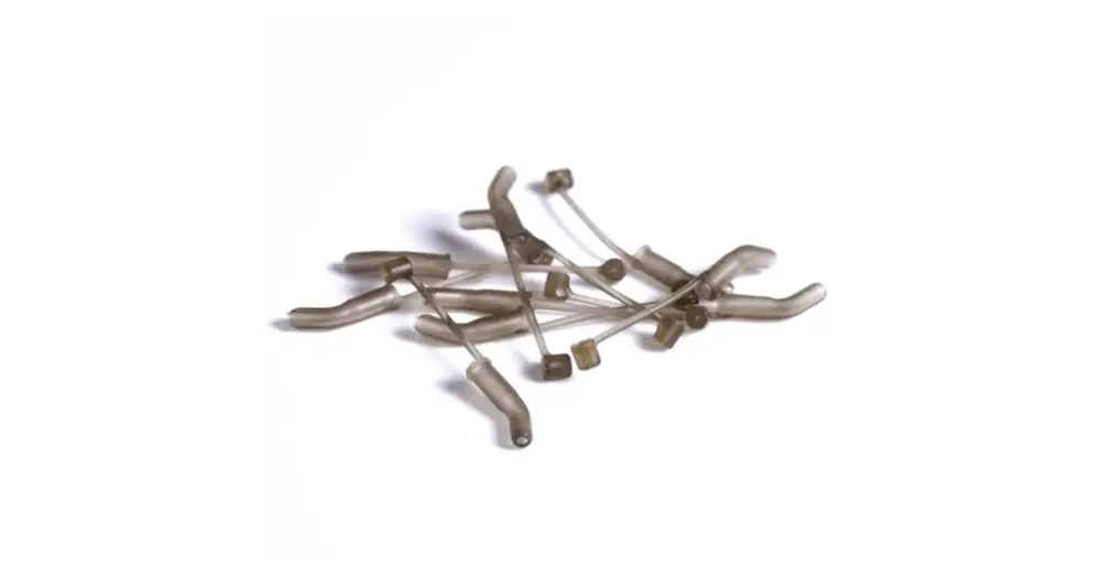 Dokud Zásoby Vydrží RidgeMonkey Rovnátko Connexion D-Rig Kickers Organic Brown 10 ks - Small