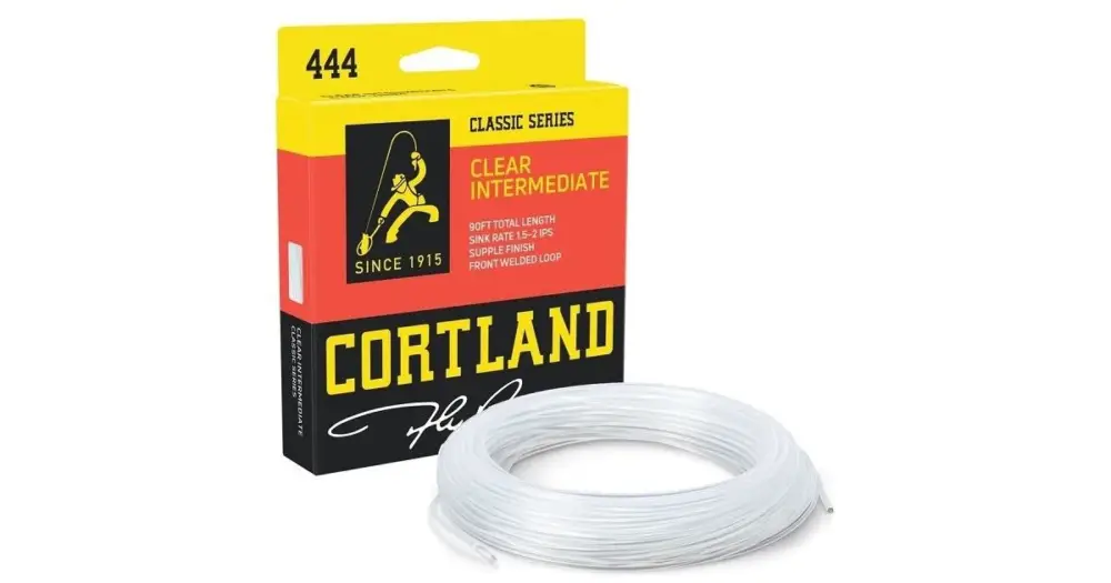 Cortland Muškařská Šňůra 444 Classic Intermediate Freshwater Saltwater Clear 90 ft - WF5I Autentický