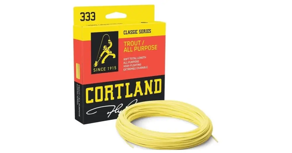 Cortland Muškařská Šňůra 333 Classic Trout ALL Purpose Freshwater Yellow 90 ft - WF7F Koupit Online