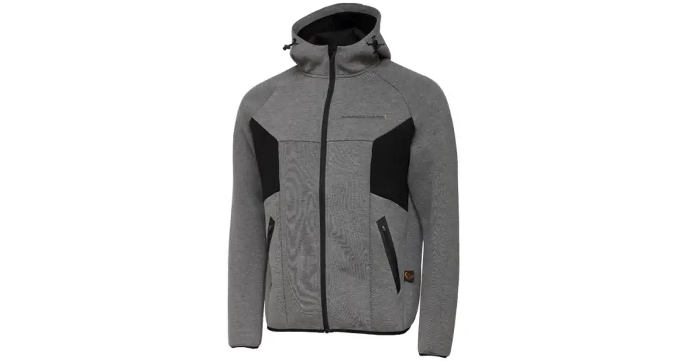 Nová Kolekce Savage Gear Mikina Tec Foam Zip Hoodie Dark Grey Melange - S