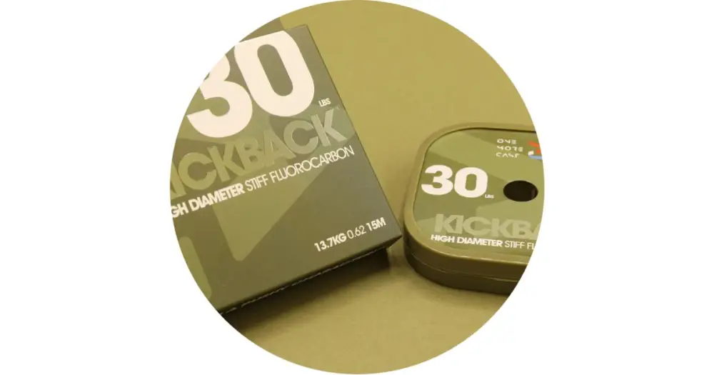One More Cast Fluorocarbon Kickback High Diameter Stiff Fluorocarbon 15 m - 30 lb Nejlepší Volba