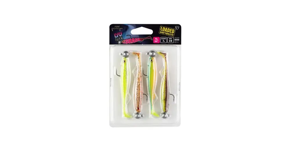 Fox Rage Gumová Nástraha Slick Shad 4 Mixed UV Color Pack Loaded Nejlepší Cena