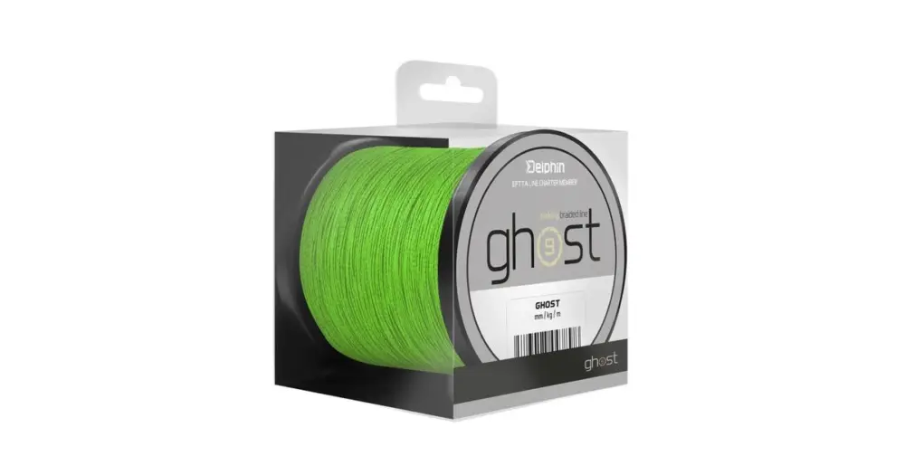 Delphin Splétaná Šňůra Ghost 8+1 Zelená - 0,16 mm - 8,2 kg - 300 m Must-Have