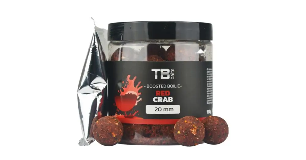 Top Prodej TB Baits Boosterované Boilie Red Crab 120 g - 24 mm