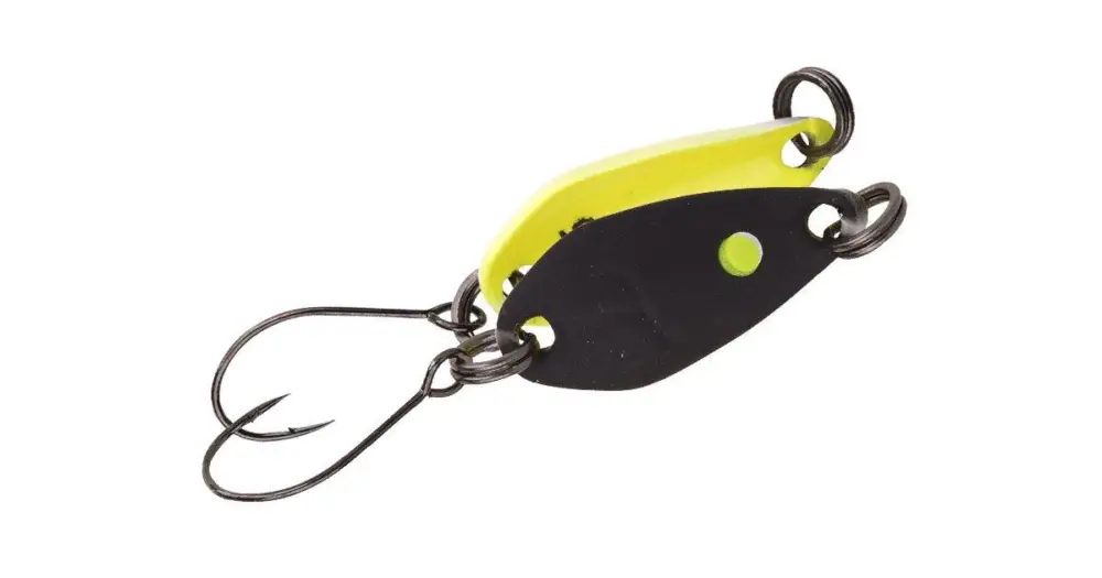 Spro Plandavka Trout Master Incy Spoon Black Yellow - 2,5 g Hit Sezóny