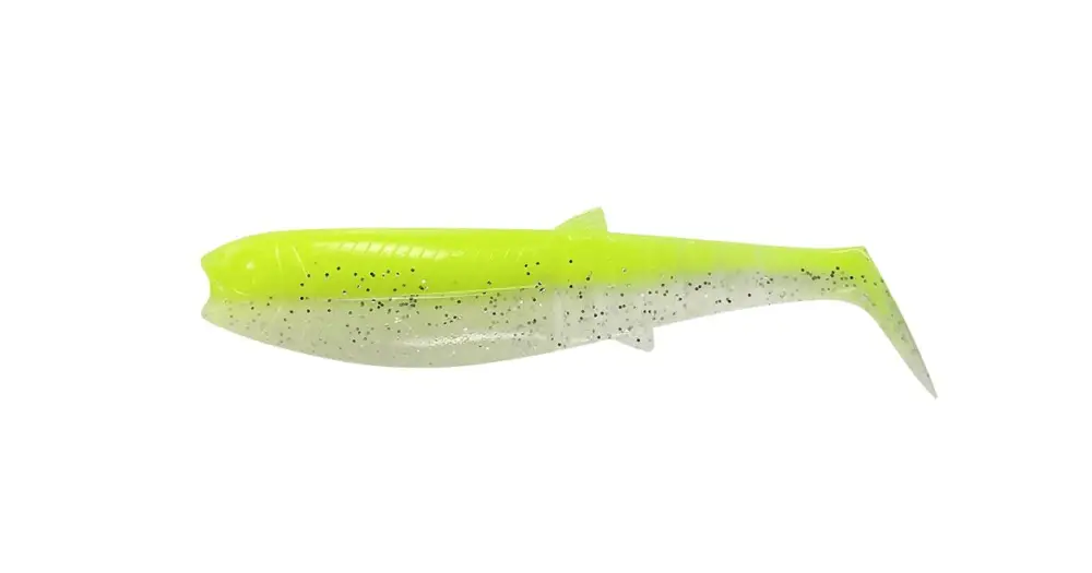 Savage Gear Gumová Nástraha Cannibal Shad Fluo Yellow Glow - 8 cm 5 g Autentický