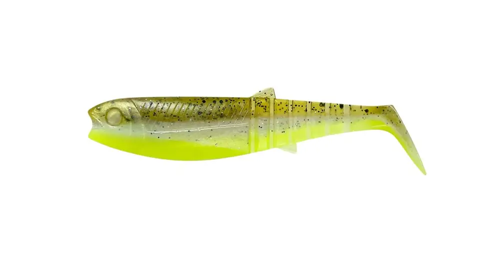 Akce Savage Gear Gumová Nástraha Cannibal Shad Green Pearl Yellow - 12,5 cm 20 g