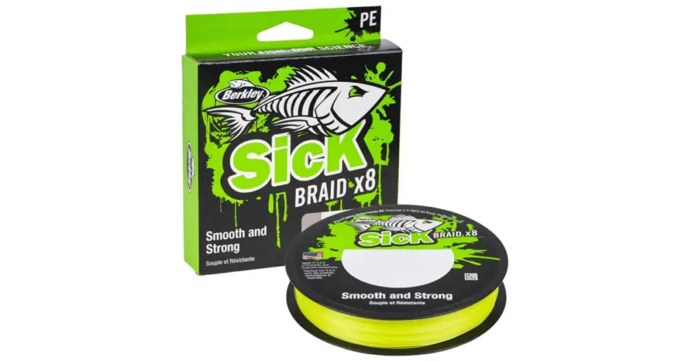 Akční Nabídka Berkley Splétaná Šňůra SicK Braid Hi-Vis Žlutá 150 m - 0,08 mm 6 kg