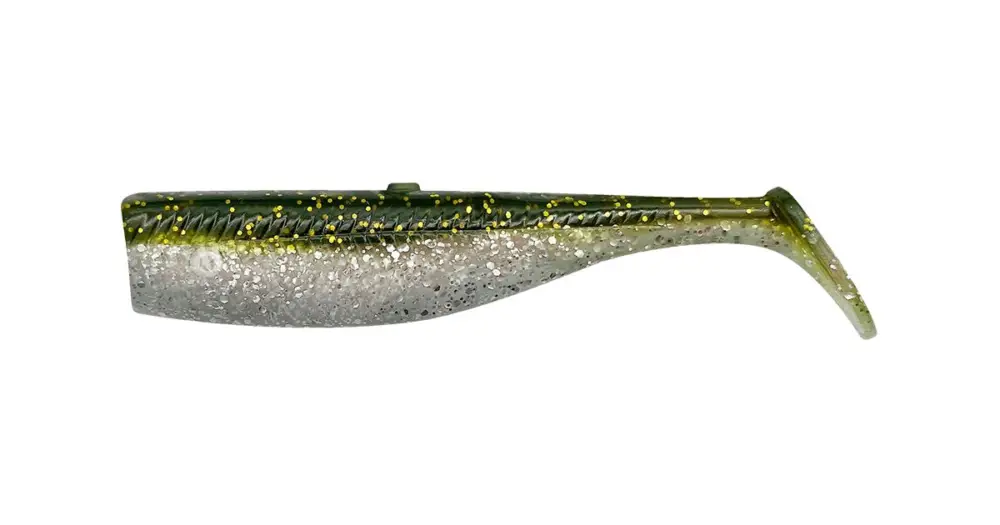 Oblíbený Savage Gear Gumová Nástraha Minnow Tail Green Silver 5 ks