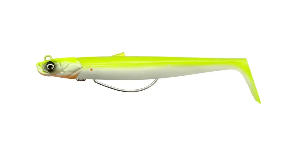 Savage Gear Gumová Nástraha Sandeel V2 WL Sinking Lemon Back 2+1 - 13 cm 33 g Akční Cena