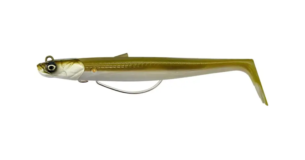 Savage Gear Gumová Nástraha Sandeel V2 WL Sinking Khaki 2+1 Sleva