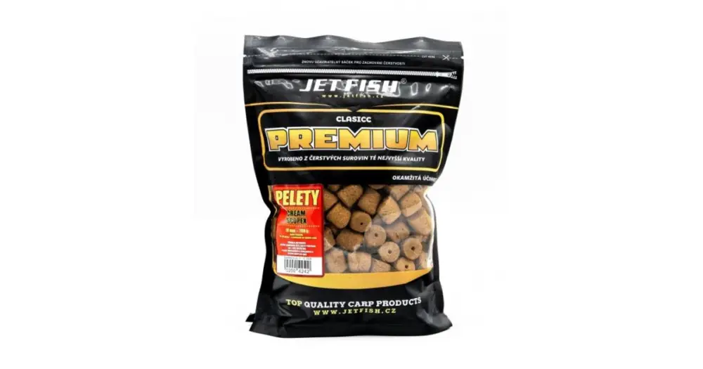 Dokud Zásoby Vydrží Jet Fish Pelety Premium Clasicc 700 g 18 mm - Cream Scopex