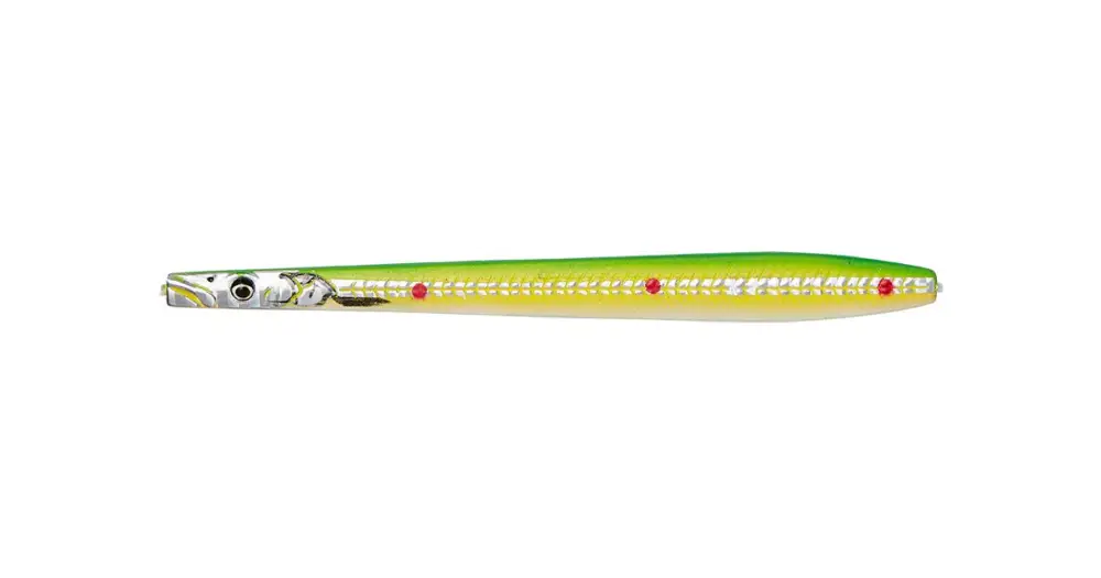 Bezpečná Platba Savage Gear Line Thru Sandeel Nail Fluo Green - 11 cm 20 g