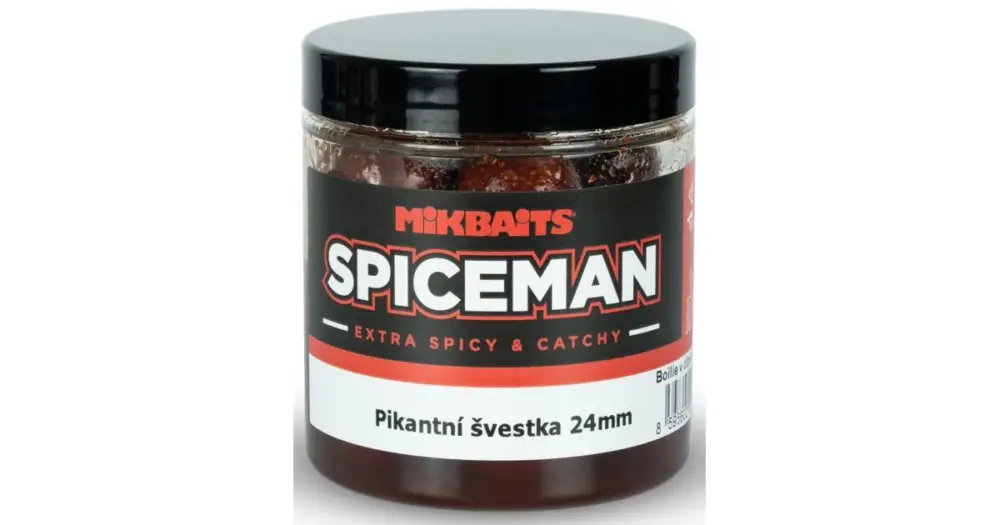 Mikbaits Boilie V Dipu Spiceman Pikantní Švestka 250 ml - 24 mm Nízká Cena