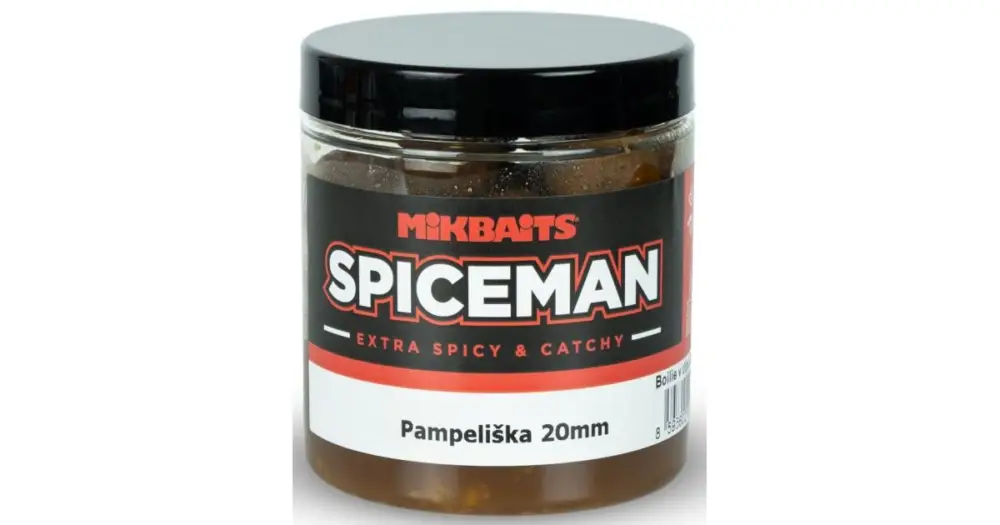 Mikbaits Boilie V Dipu Spiceman Pampeliška 250 ml - 20 mm Sleva