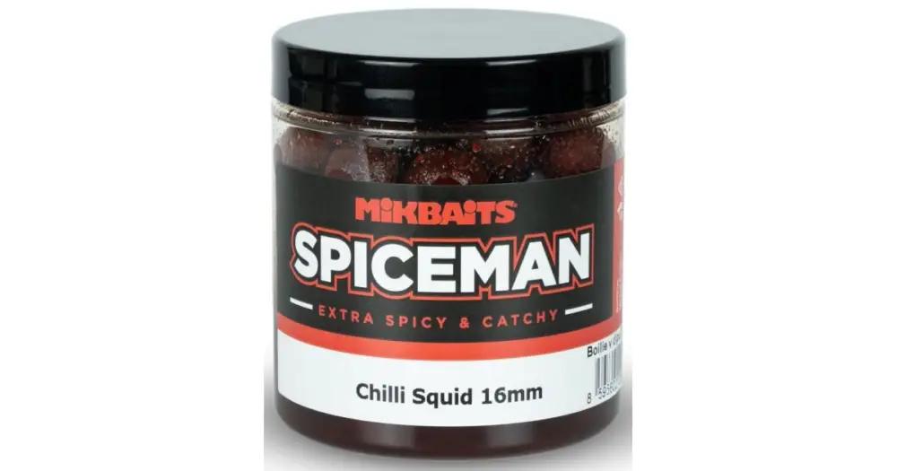 Mikbaits Boilie V Dipu Spiceman Chilli Squid 250 ml Cenově Výhodný