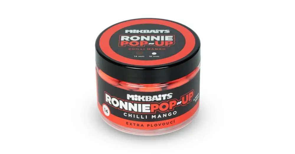 Odeslání Ihned Mikbaits Plovoucí Boilie Ronnie Chilli Mango 150 ml - 14 mm