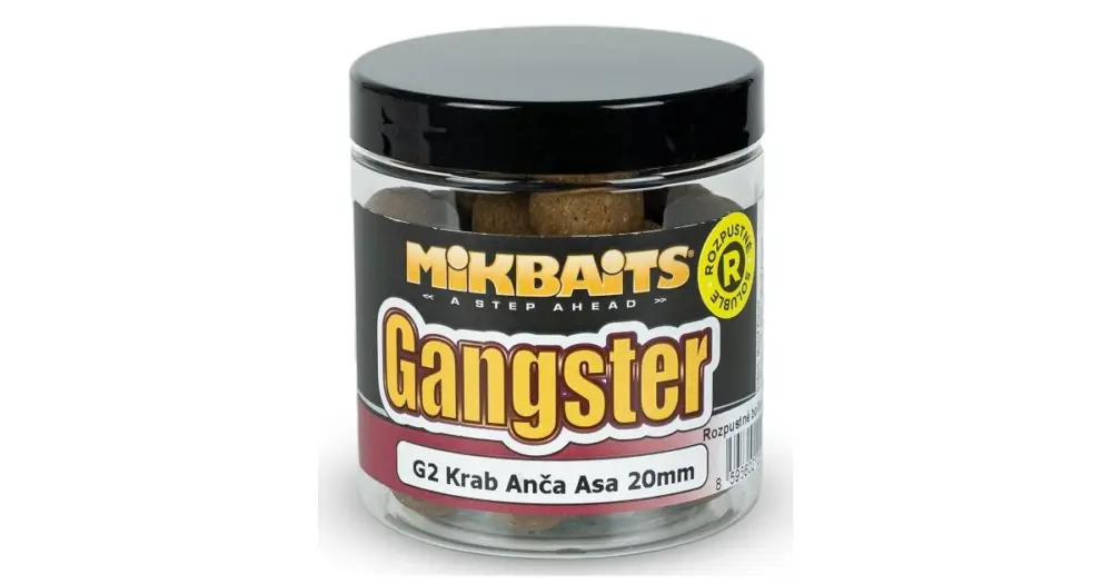 Mikbaits Rozpustné Boilies Gangster G2 Krab Ančovička Asa 250 ml Horká Nabídka