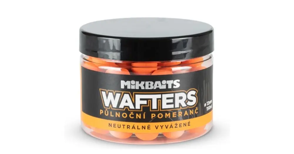Zlevněný Mikbaits Boilie Wafters Půlnoční Pomeranč 150 ml