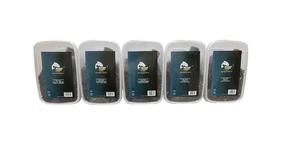 Expresní Doručení Method Feeder Fans Pellet Mix Set Fluo 2 mm 500 g + Fluo Booster 200 ml