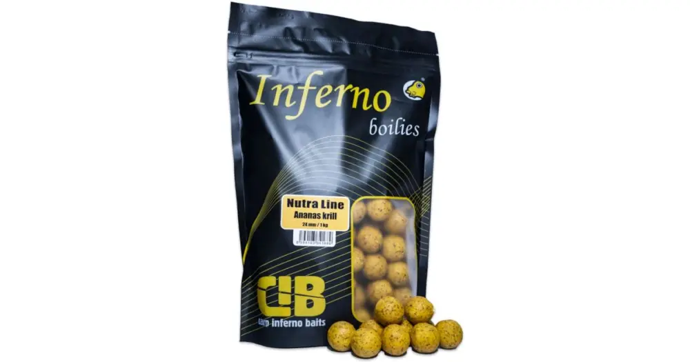 Carp Inferno Boilies Nutra Line Ananas Krill - 1 kg 24 mm Víkendová Akce