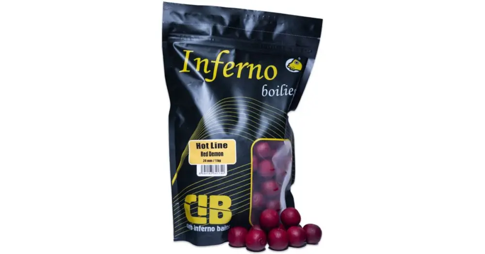 Cenově Výhodný Carp Inferno Boilies Hot Line Red Demon - 1 kg 24 mm