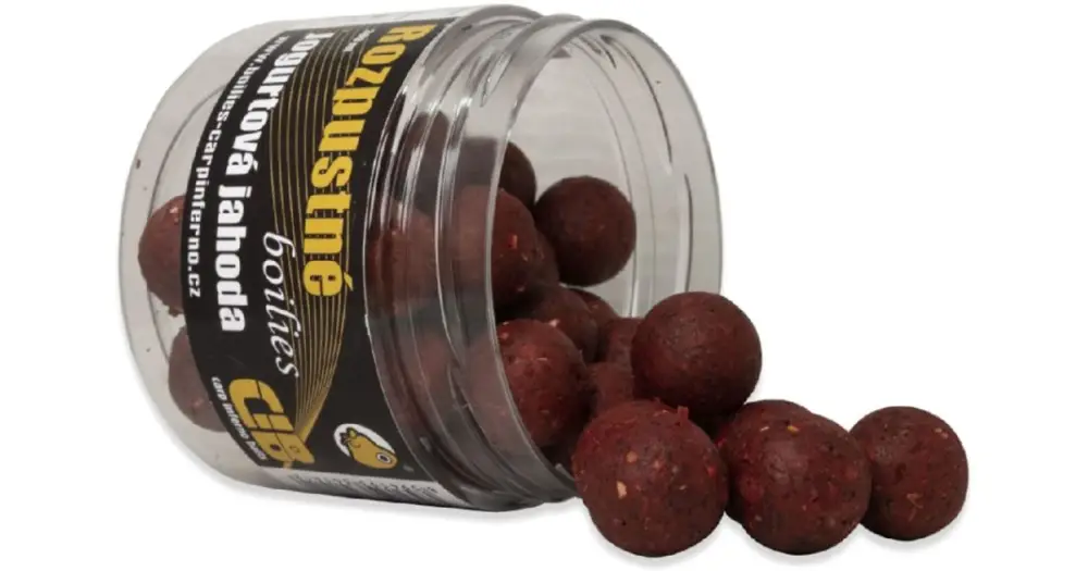 Časově Omezené Carp Inferno Rozpustné Boilies Nutra Line Jogurtová Jahoda - 300 ml 20 mm