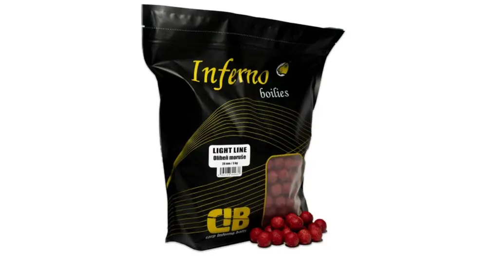 Carp Inferno Boilies Light Line 3 kg 20 mm - Oliheň Moruše Víkendová Akce