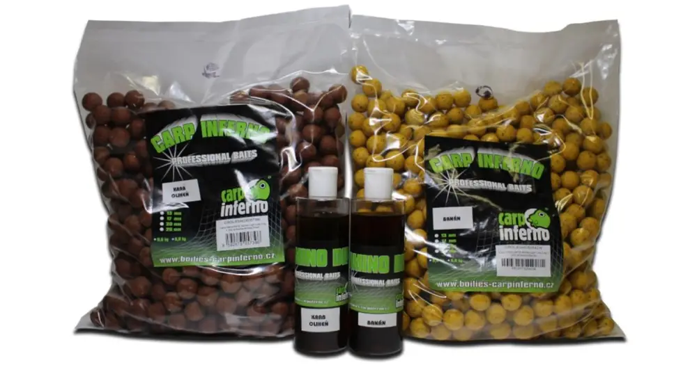 Carp Inferno Boilies Light Line 3 kg + 250 ml Booster Akční Nabídka