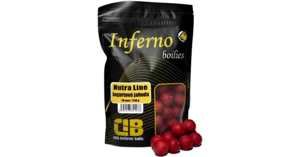 Carp Inferno Boilies Nutra Line Jogurtová Jahoda Přímo Od Výrobce