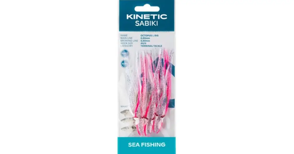 Kinetic Návazec Sabiki Octopus L Pink Glow 150 cm 6/0 Jen Po Omezenou Doba