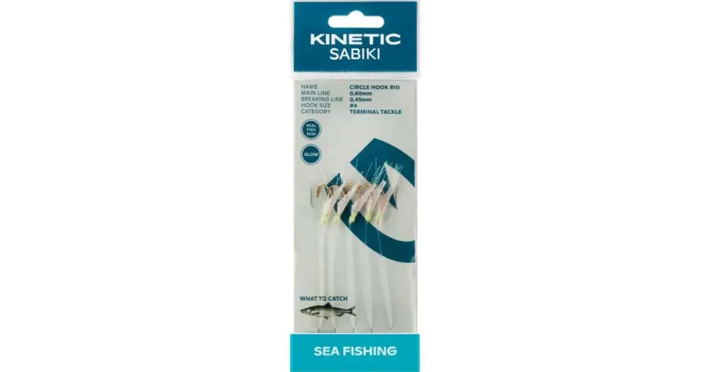 Kinetic Návazec Sabiki Circle Hook Fishskin Flash 130 cm - 4 Finální Výprodej