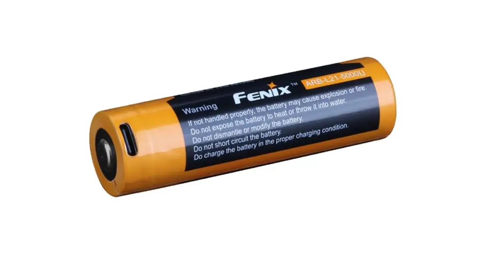 Fenix Dobíjecí Baterie 21700 5000 mAh s USB-C Li-Ion Nejlepší Cena