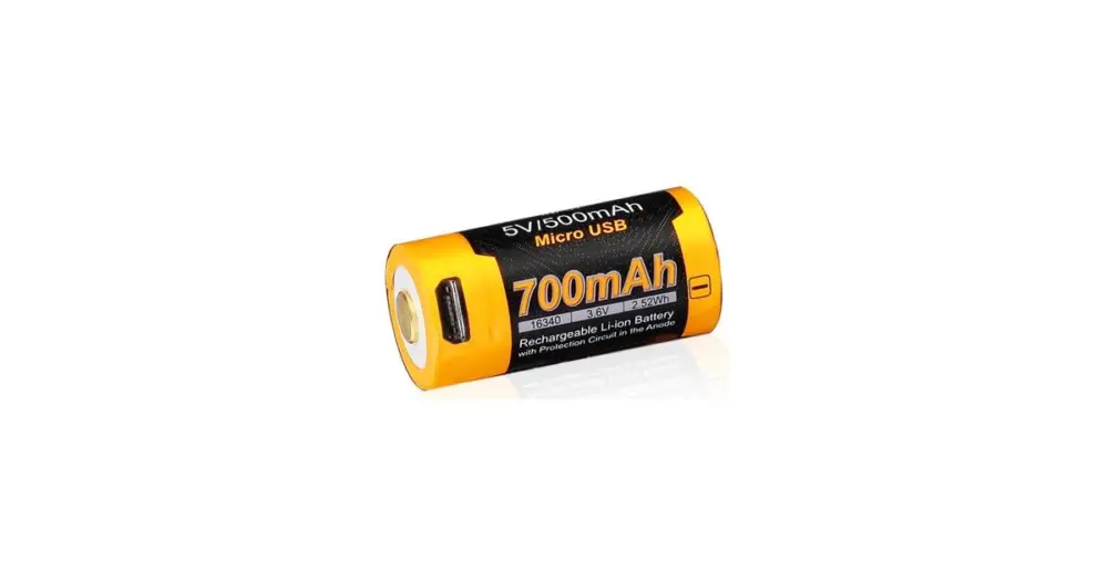 Fenix Dobíjecí USB Baterie RCR123A / 16340 High Current Li-ion Časově Omezené