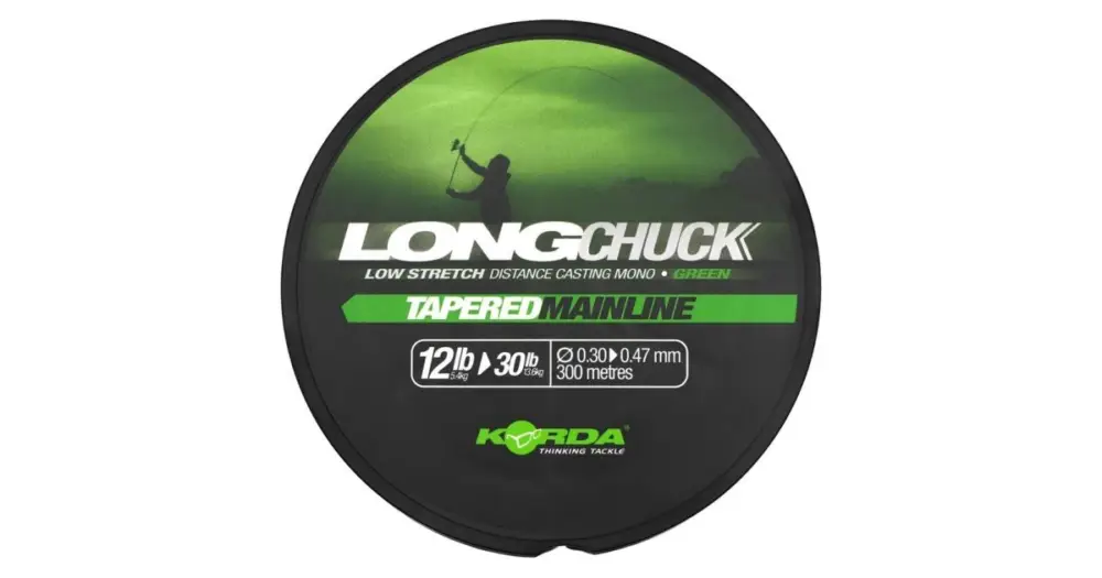 Korda Ujímaný Vlasec LongChuck Tapered Mainline Green Zlevněný