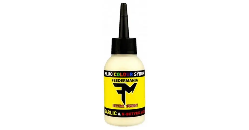 Feedermania Fluo Colour Syrup 75 ml - Garlic and N-Butyric Acid Víkendová Akce