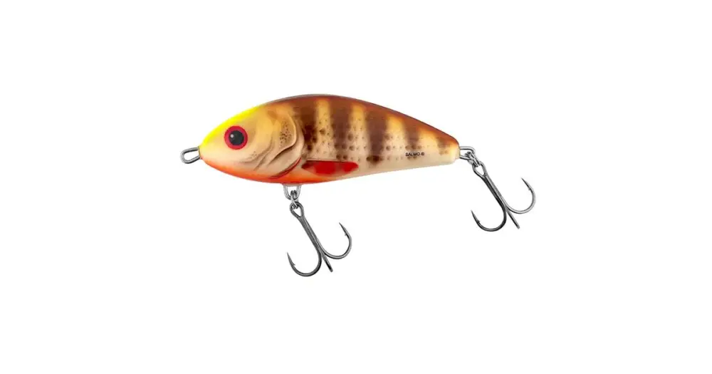 Salmo Wobler Fatso Floating Spotted Brown Perch - 10 cm Cenově Výhodný