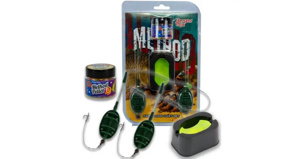 Benzar Mix Návazec Krmítko Set Rapid Longcast Háček 10 0,12 mm 7,65 kg - 40+40 g Jen Po Omezenou Doba