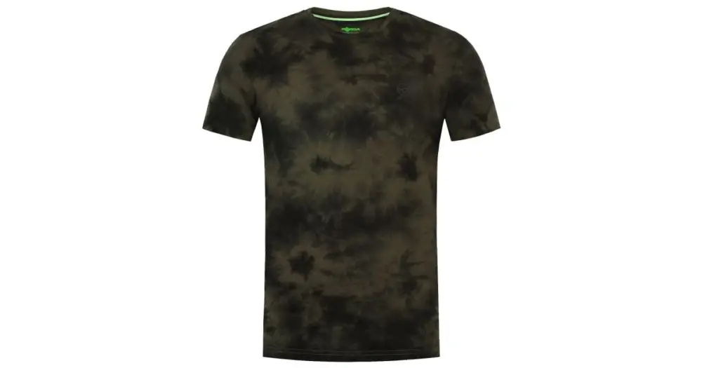 Korda Tričko Tie Dye Tee Dark Olive - XL Zlevněný
