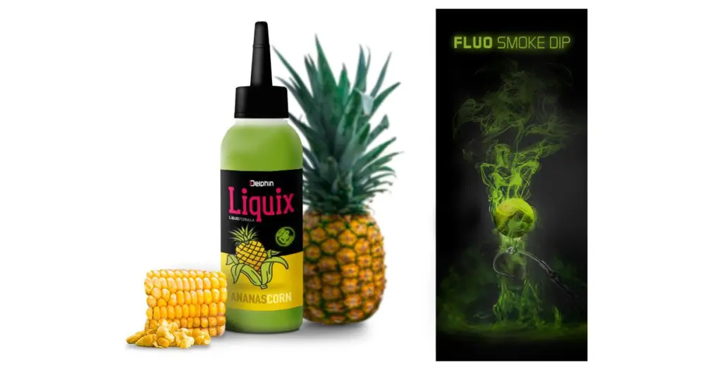 Omezená Nabídka Delphin Fluo Dip D Snax Liquix 100 ml - Kukuřice Ananas