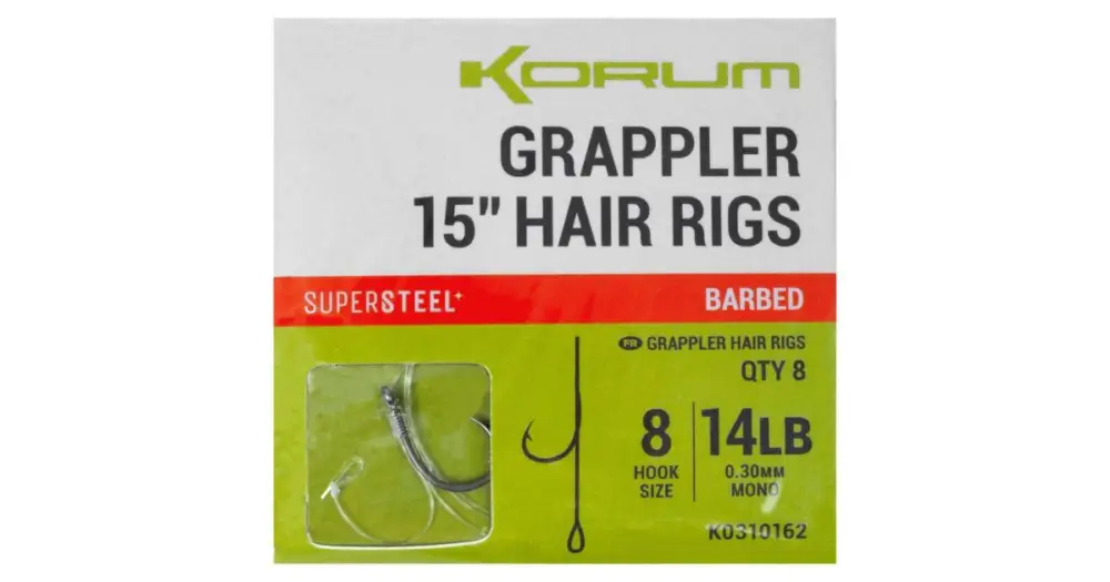 Korum Návazec Grappler 15” Hair Rigs Barbed 38 cm Akční Nabídka